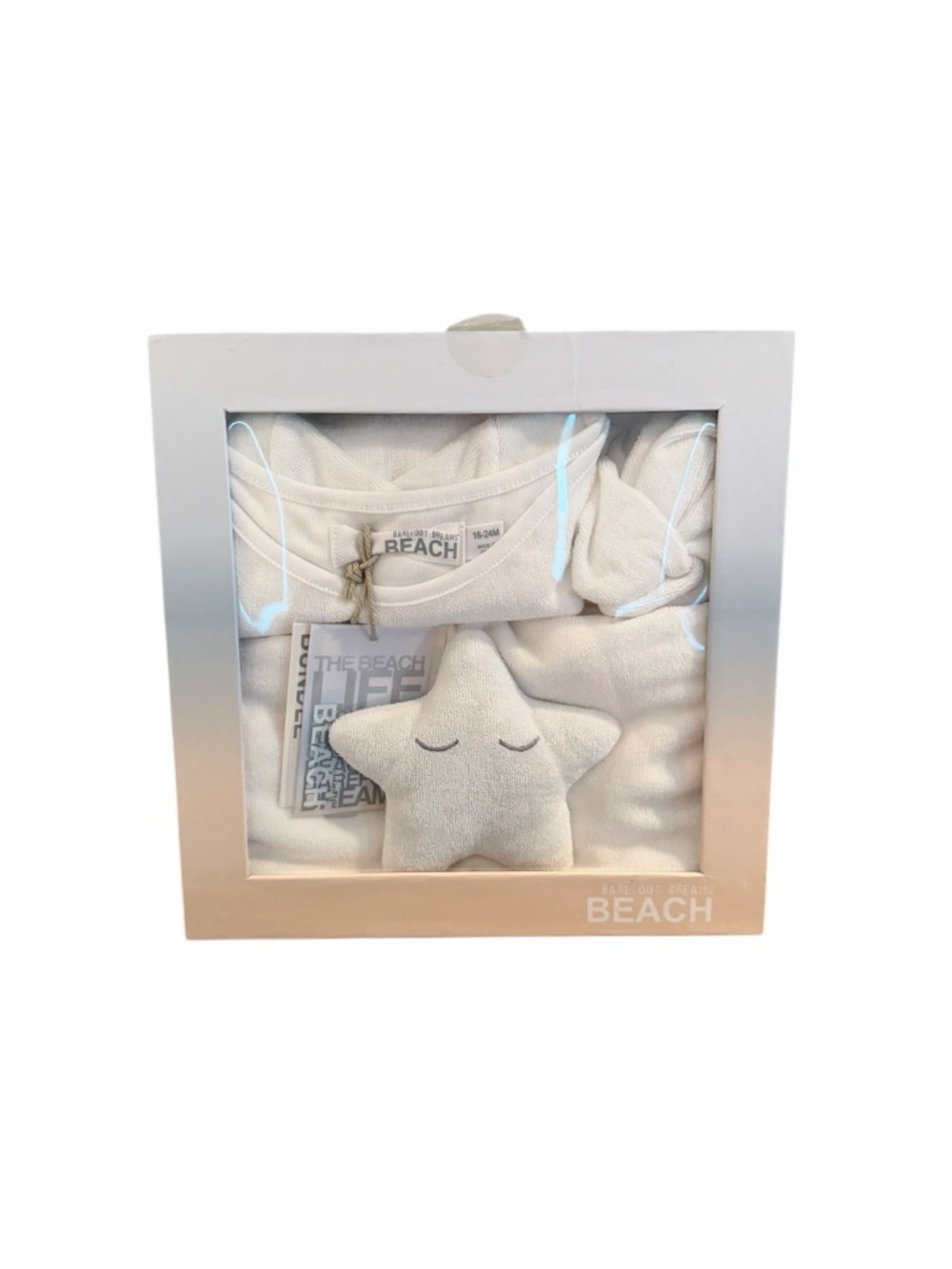 Barefoot Dreams Baby Bundle Gift Set 16-24M NWT Onesie Headband Lovey